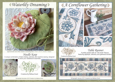 One Day In May, Creations by Melissa Grant ~ patterns for auction