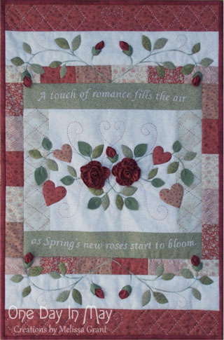As Roses Bloom ~ Quilt - One Day In May Creations by Melissa Grant