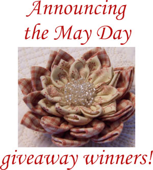 May Day giveaway winners