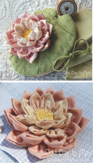 Waterlily Dreaming patterns One Day In May, Creations by Melissa Grant