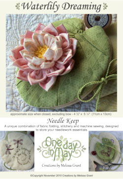 Waterlily Dreaming Needle Keep Pattern Cover