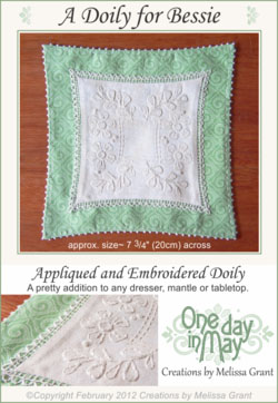 A Doily for Bessie Pattern Cover sm ~ One Day In May