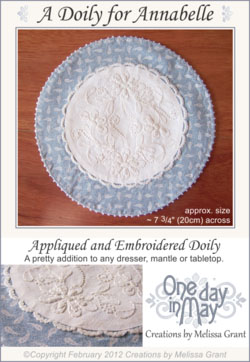 A Doily for Annabelle Pattern Cover sm~ One Day In May