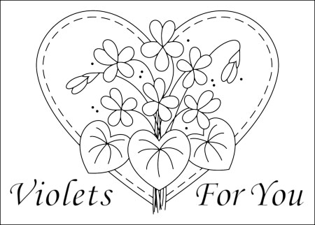 Violets For You Free Design ~ One Day In May