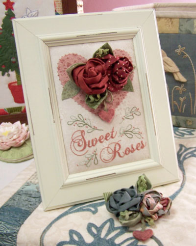 Sweet Roses ~ Brooch and Display CH wkend