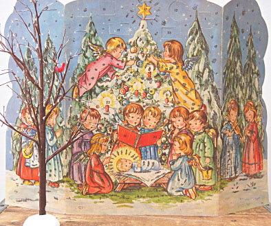 Vintage advent calendar 1