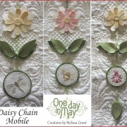 Daisy Chain Mobile - flowers, leaves, garden friends