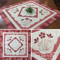 Spring Blush Table Topper - collage