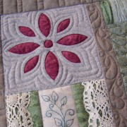 Thankful Block 4 - reverse applique and embroidered panel