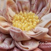 Waterlily Dreaming Brooch ~ closeup of centre