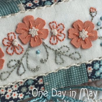 Petite Blooms - Needlework Roll Detail