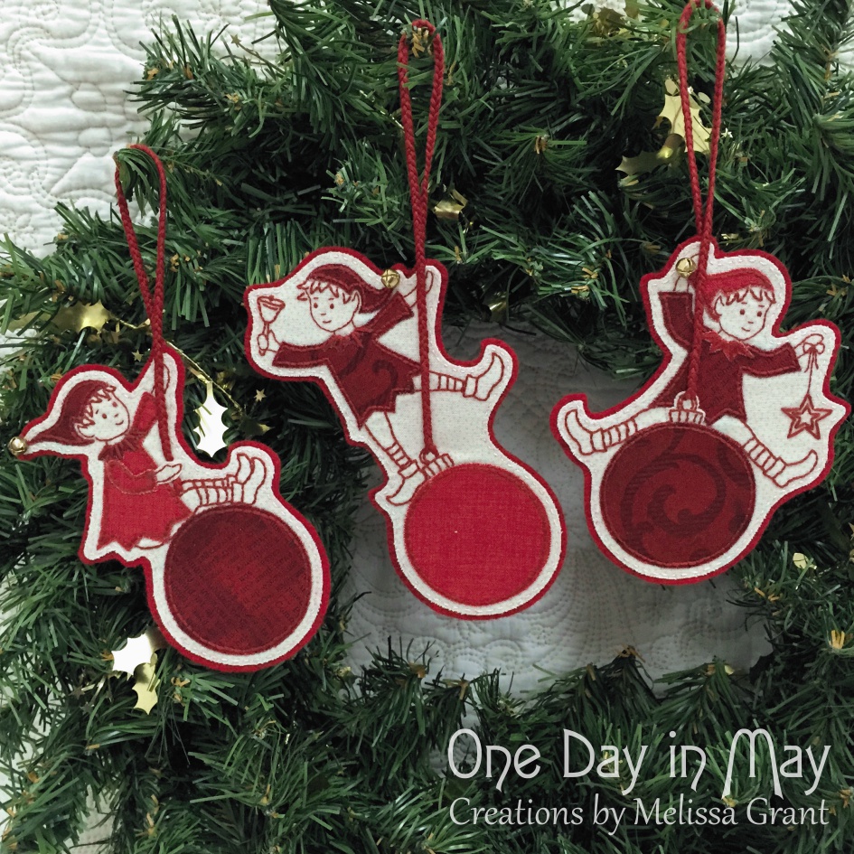 Sandy's Swinging Elves - Christmas decorations