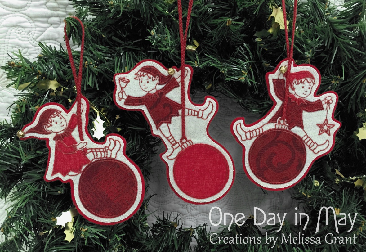 Sandy's Swinging Elves ~ Christmas decorations and mobile