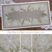 A Scattering of Snow - festive mat