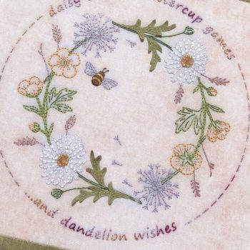 Gather me a Posy ~ embroidered wreath