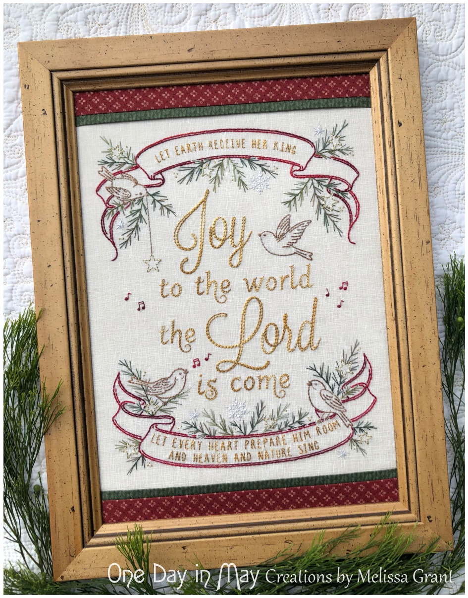Joy to the World ~ Christmas stitchery ~